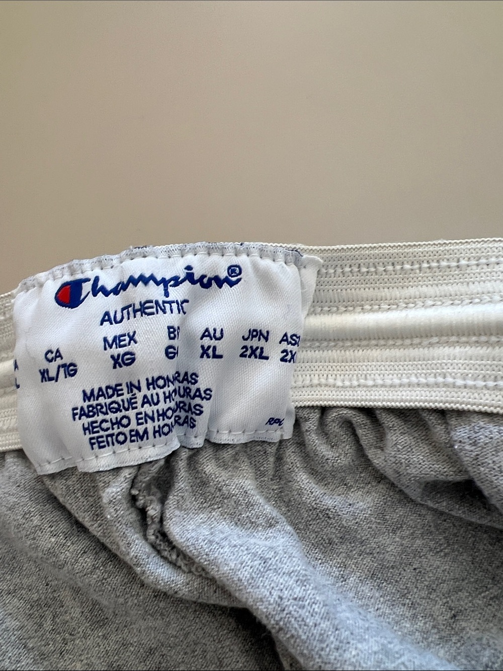 Vintage Champion Gray Men's Athletic Shorts - Comfortable Everyday Wear Sz XL - Picture 5 of 5